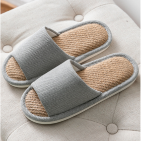 Pantoffeln Aus Leinen Größe 40-41 Silber